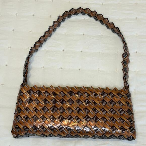 VTG Candy Wrapper Women's Hand Bag | Copper | Y2K Retro Pop Art | EUC - Picture 2 of 10